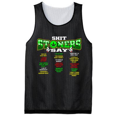 Funny Weed 420 Pot Smoker Stoner Humor Cannabis Gift Mesh Reversible Basketball Jersey Tank