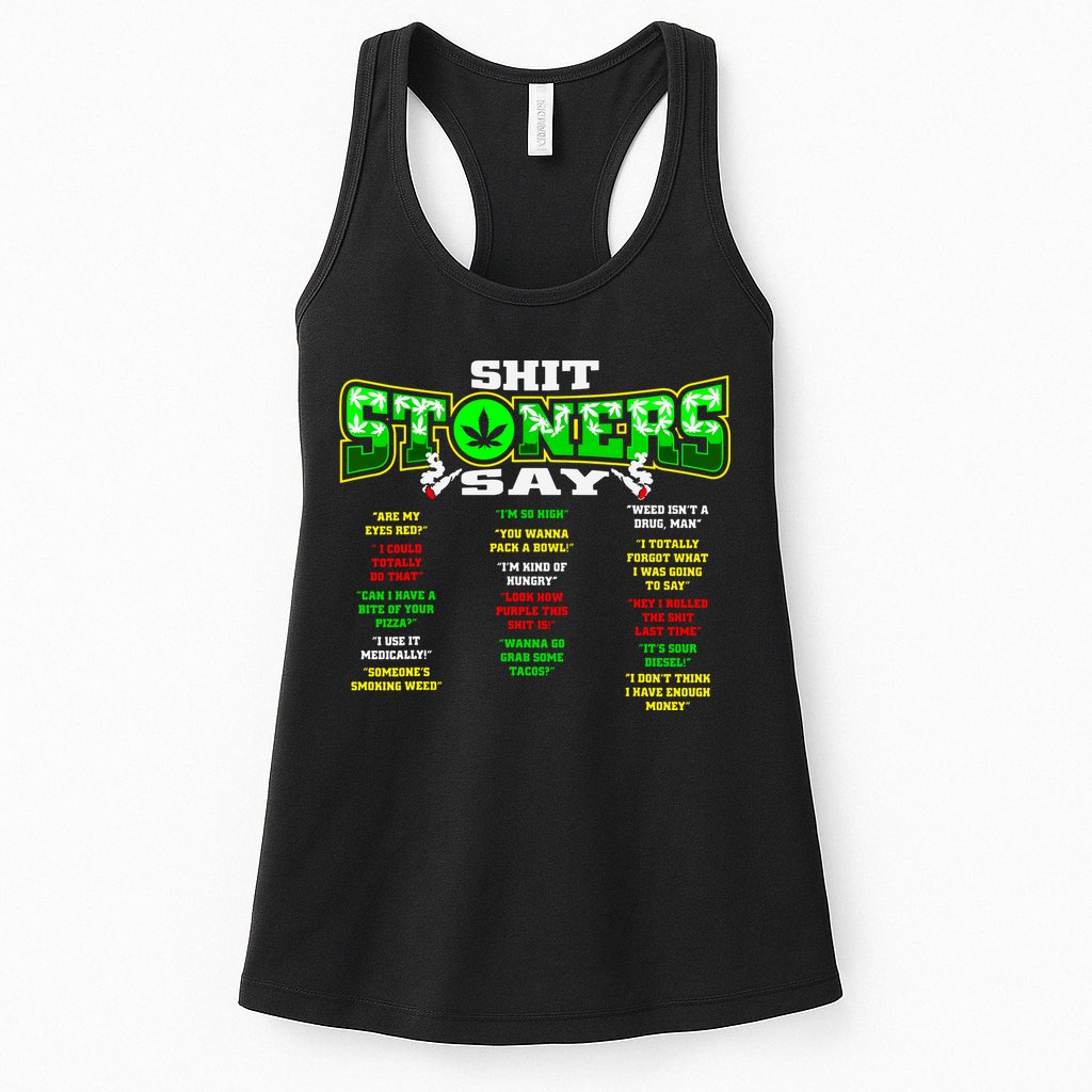 Funny Weed 420 Pot Smoker Stoner Humor Cannabis Gift Womens Tank Top