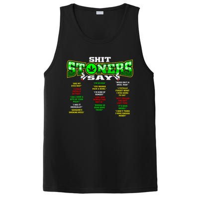 Funny Weed 420 Pot Smoker Stoner Humor Cannabis Gift PosiCharge Competitor Tank