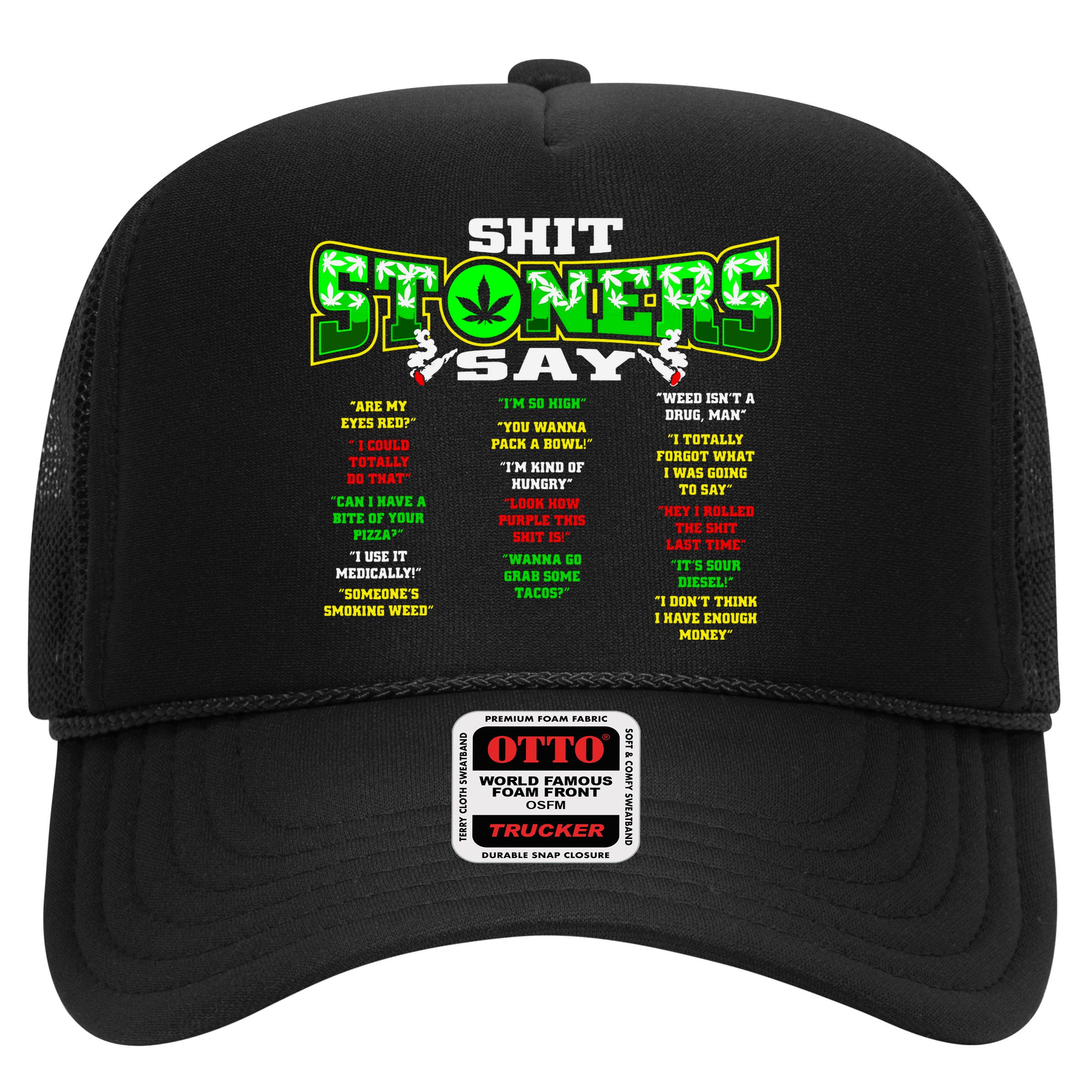 Funny Weed 420 Pot Smoker Stoner Humor Cannabis Gift Hat