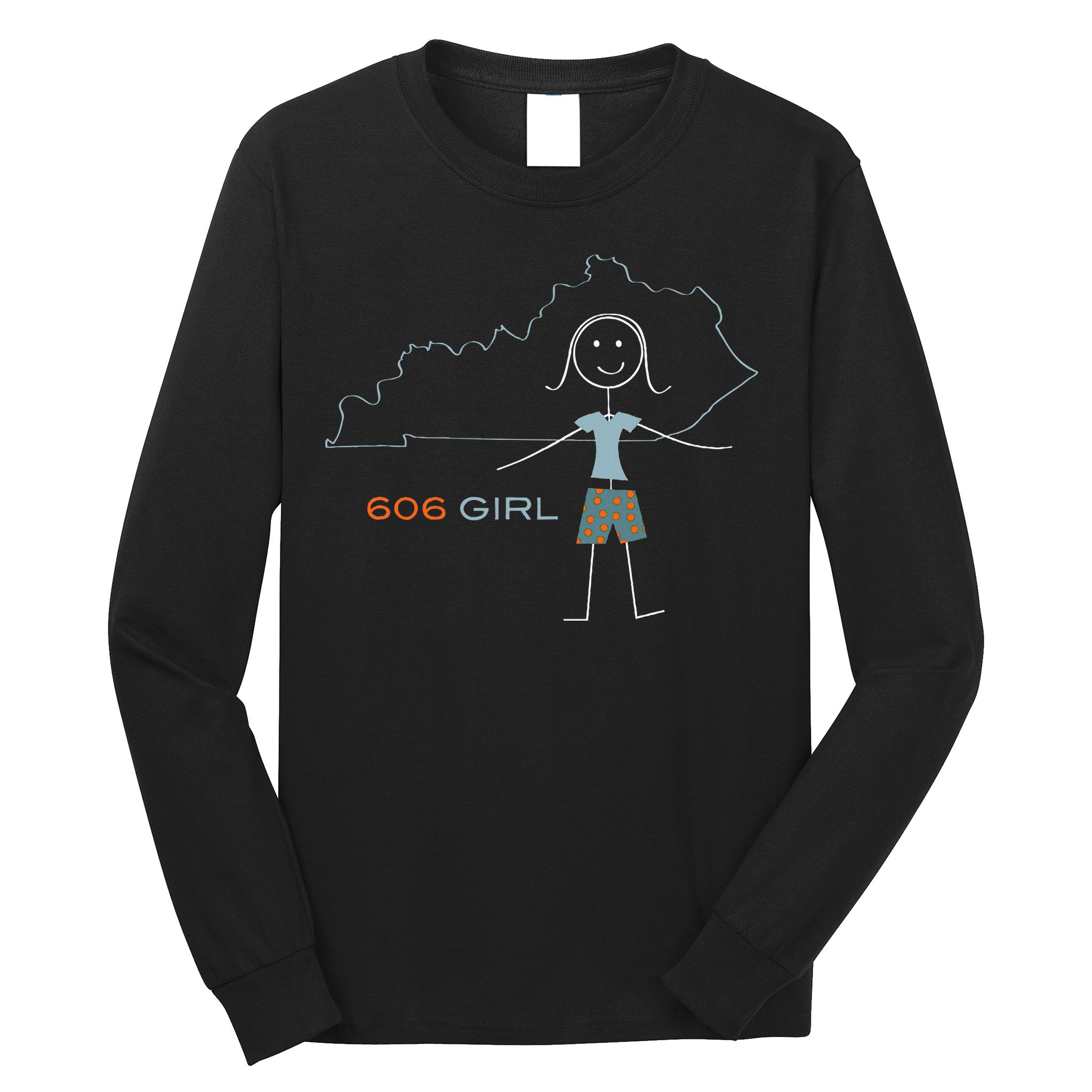 Funny Wos 606 Area Code Ky Kentucky Souvenir Long Sleeve Shirt
