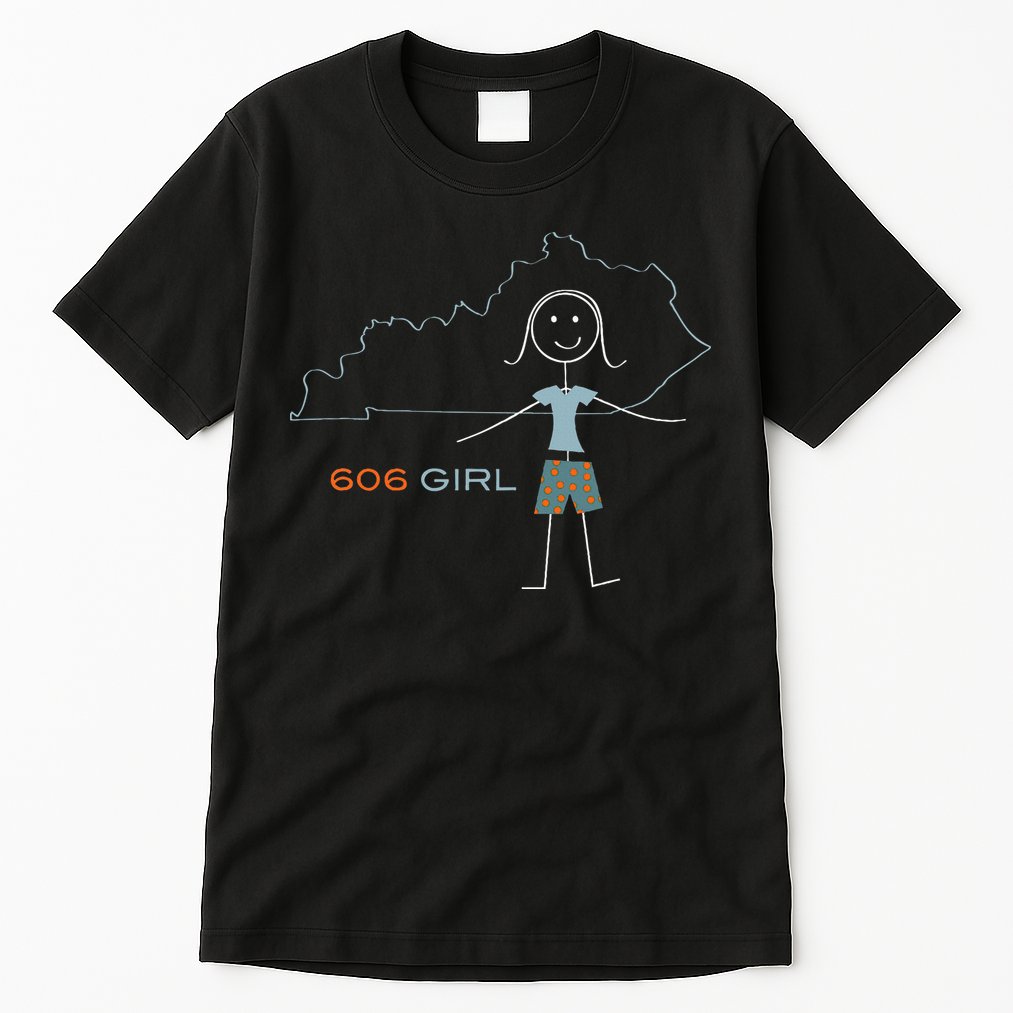 Funny Wos 606 Area Code Ky Kentucky Souvenir Tall T-Shirt