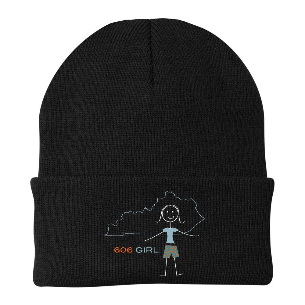 Funny Wos 606 Area Code Ky Kentucky Souvenir Beanie