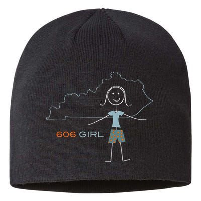 Funny Wos 606 Area Code Ky Kentucky Souvenir Sustainable Beanie