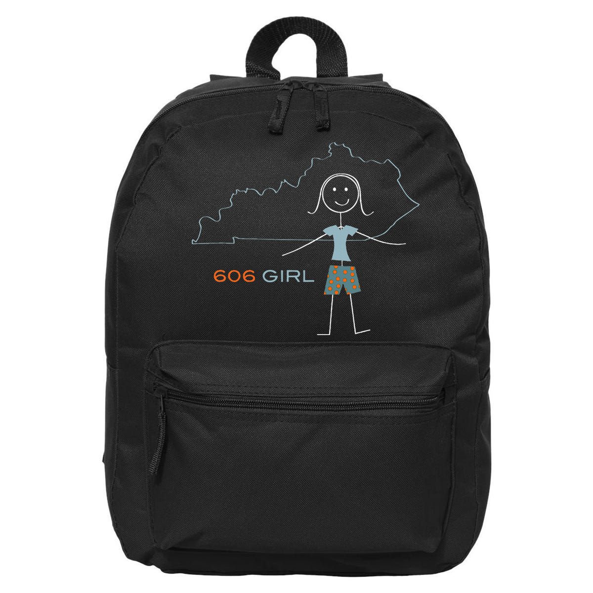 Funny Wos 606 Area Code Ky Kentucky Souvenir 16 in Basic Backpack
