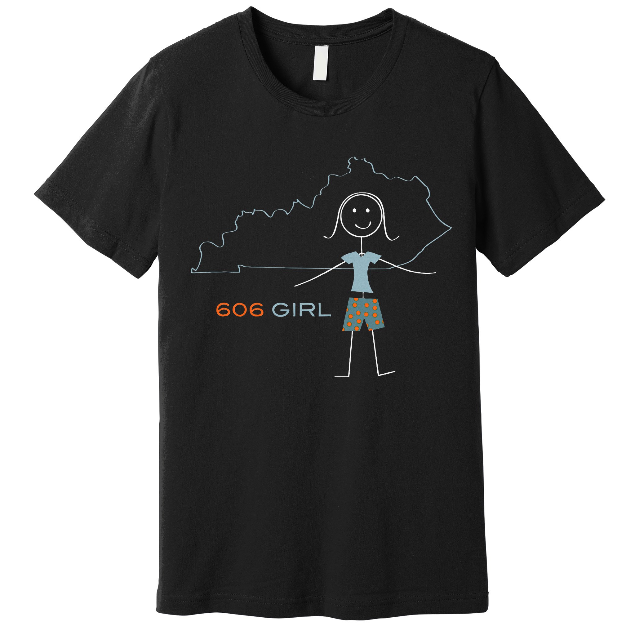 Funny Wos 606 Area Code Ky Kentucky Souvenir Premium T-Shirt