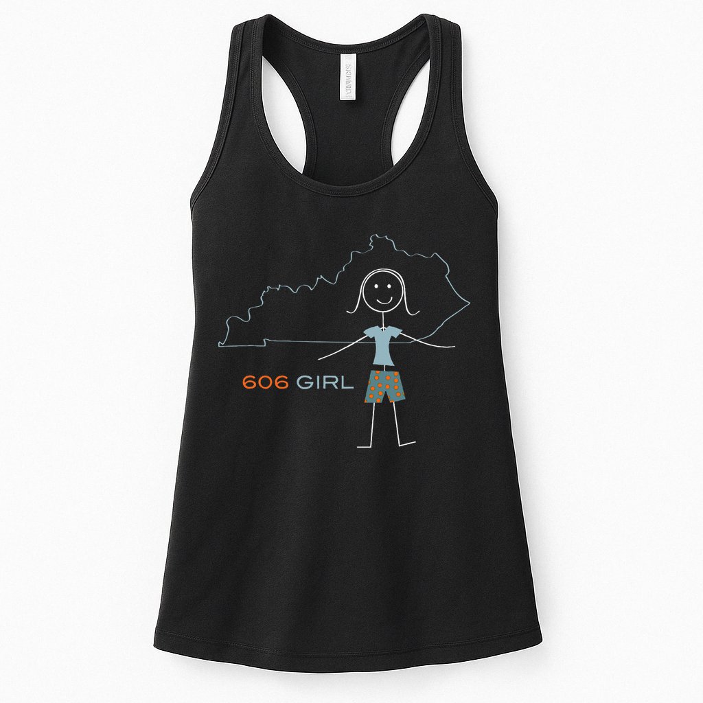 Funny Wos 606 Area Code Ky Kentucky Souvenir Womens Tank Top