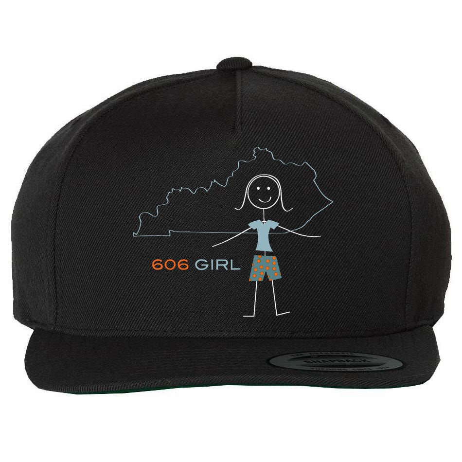 Funny Wos 606 Area Code Ky Kentucky Souvenir Wool Snapback Cap