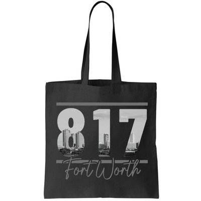 Fort Worth 817 Area Code Skyline Texas Pride Vintage Bag
