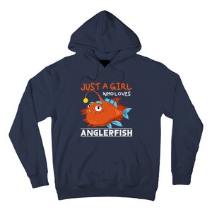 Fishing Women Angler Fish Just A Girl Who Loves Anglerfish Hoodie