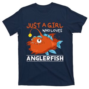 Fishing Women Angler Fish Just A Girl Who Loves Anglerfish T-Shirt