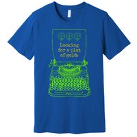 Funny Writer Author Novelist St Patricks Day Plot Of Gold Gift Premium T-Shirt