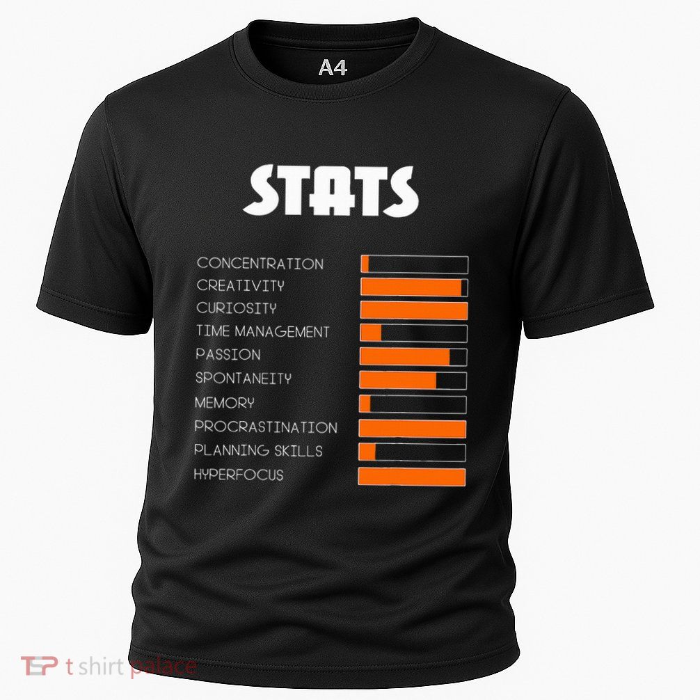 For With Adhd Stats Neurodiversity Awareness Performance Shirt