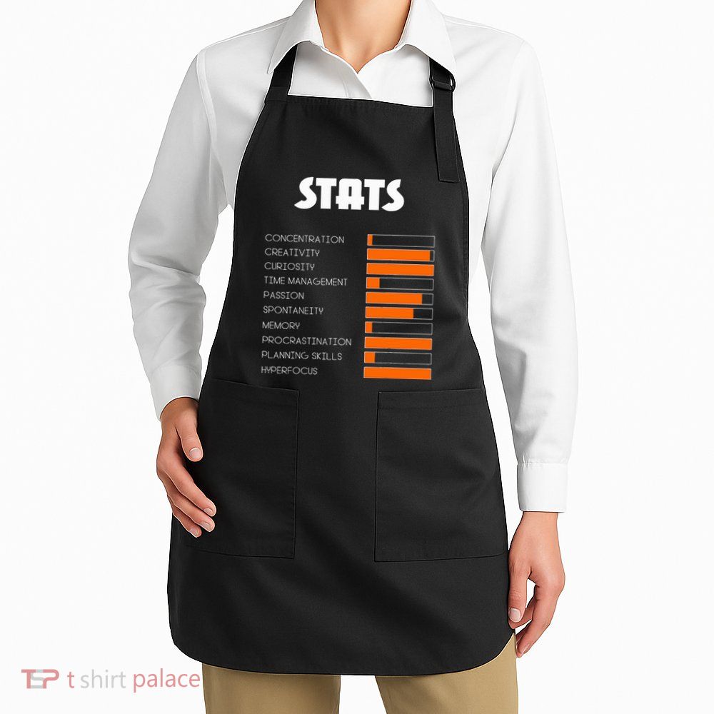 For With Adhd Stats Neurodiversity Awareness Apron
