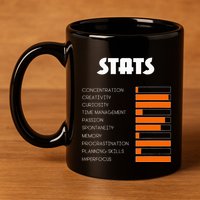 For With Adhd Stats Neurodiversity Awareness 11oz C Handle Ceramic Mug
