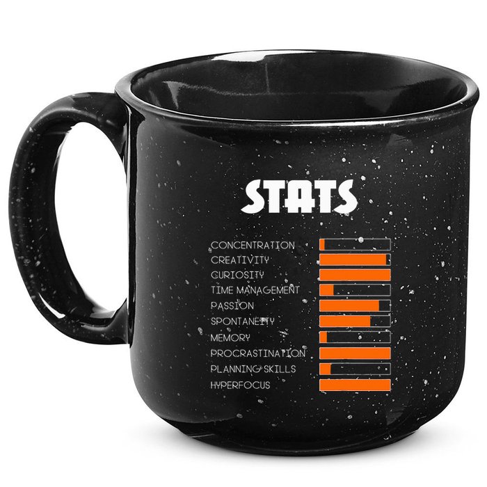 For With Adhd Stats Neurodiversity Awareness 15oz Campfire Ceramic Mug