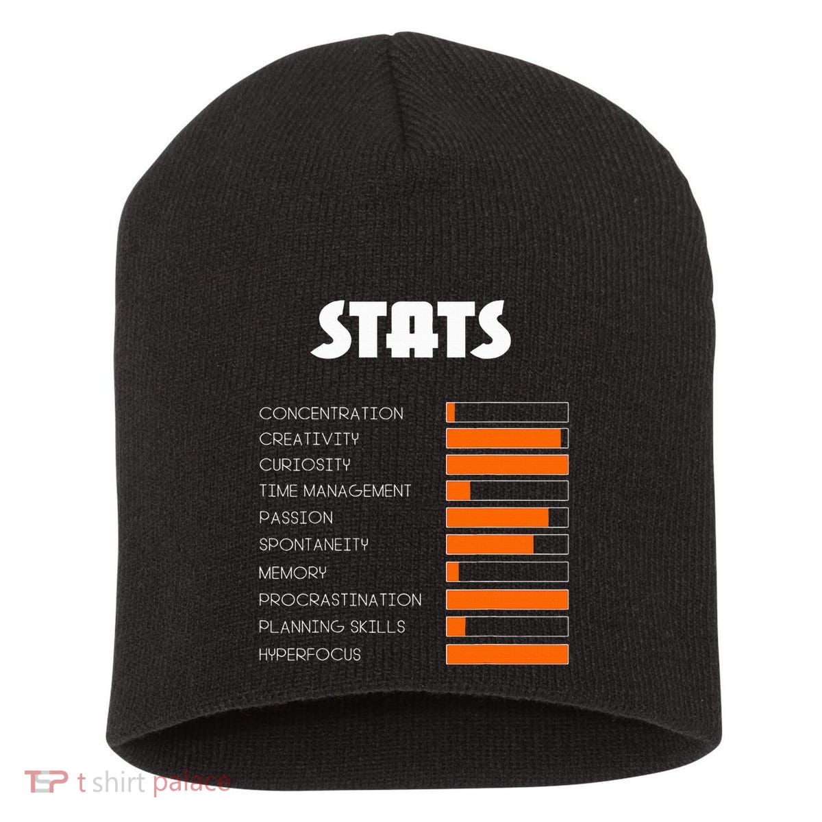For With Adhd Stats Neurodiversity Awareness Short Acrylic Beanie