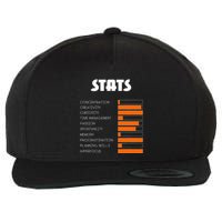 For With Adhd Stats Neurodiversity Awareness Wool Snapback Cap