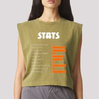 For With Adhd Stats Neurodiversity Awareness Garment-Dyed Women's Muscle Tee
