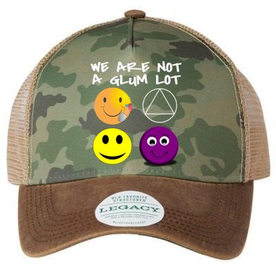 Funny We Are Not A Glum Lot Alcoholics Anonymous Recovery Cool Gift Legacy Tie Dye Trucker Hat