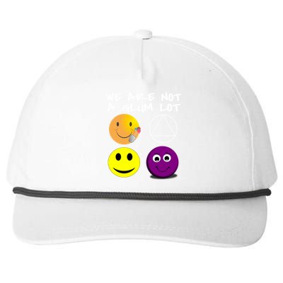 Funny We Are Not A Glum Lot Alcoholics Anonymous Recovery Cool Gift Snapback Five-Panel Rope Hat