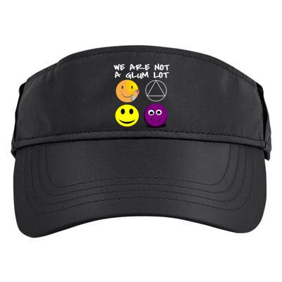 Funny We Are Not A Glum Lot Alcoholics Anonymous Recovery Cool Gift Adult Drive Performance Visor