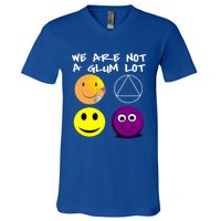 Funny We Are Not A Glum Lot Alcoholics Anonymous Recovery Cool Gift V-Neck T-Shirt