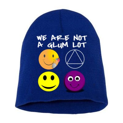 Funny We Are Not A Glum Lot Alcoholics Anonymous Recovery Cool Gift Short Acrylic Beanie