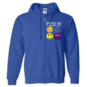 Funny We Are Not A Glum Lot Alcoholics Anonymous Recovery Cool Gift Full Zip Hoodie