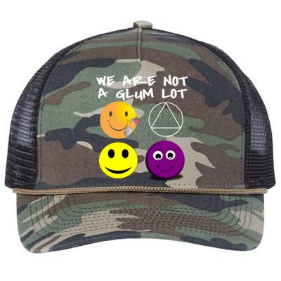 Funny We Are Not A Glum Lot Alcoholics Anonymous Recovery Cool Gift Retro Rope Trucker Hat Cap