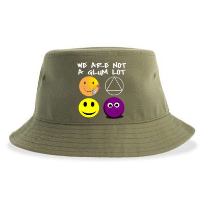 Funny We Are Not A Glum Lot Alcoholics Anonymous Recovery Cool Gift Sustainable Bucket Hat