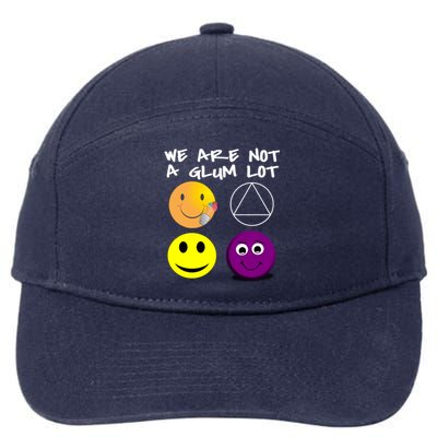 Funny We Are Not A Glum Lot Alcoholics Anonymous Recovery Cool Gift 7-Panel Snapback Hat