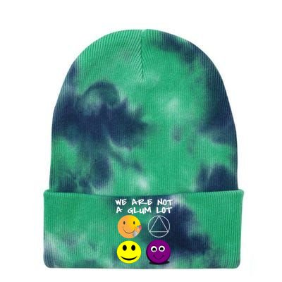 Funny We Are Not A Glum Lot Alcoholics Anonymous Recovery Cool Gift Tie Dye 12in Knit Beanie