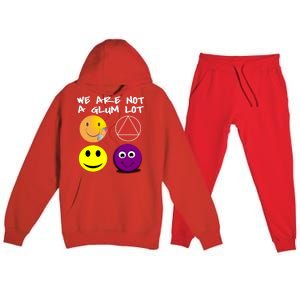 Funny We Are Not A Glum Lot Alcoholics Anonymous Recovery Cool Gift Premium Hooded Sweatsuit Set