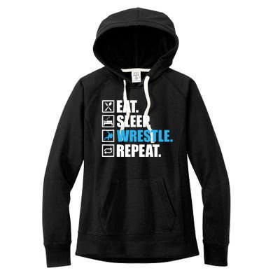 Funny Wrestling Art For Wrestle Athlete Wrestling Women's Fleece Hoodie