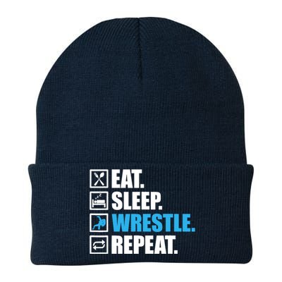 Funny Wrestling Art For Wrestle Athlete Wrestling Knit Cap Winter Beanie