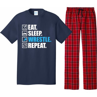 Funny Wrestling Art For Wrestle Athlete Wrestling Pajama Set