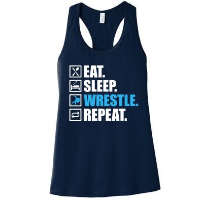 Funny Wrestling Art For Wrestle Athlete Wrestling Women's Racerback Tank