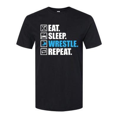 Funny Wrestling Art For Wrestle Athlete Wrestling Softstyle CVC T-Shirt