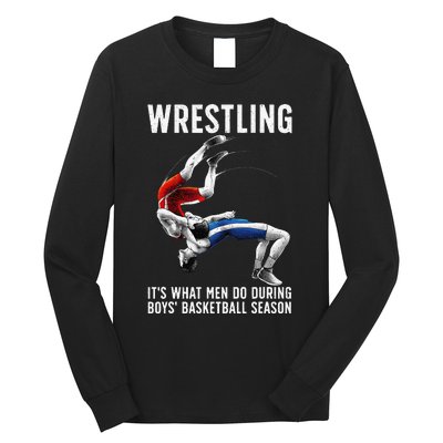 Funny Wrestling Art For Wrestling Athlete Long Sleeve Shirt