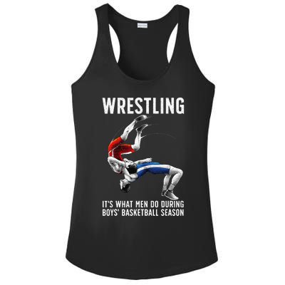 Funny Wrestling Art For Wrestling Athlete Ladies PosiCharge Competitor Racerback Tank