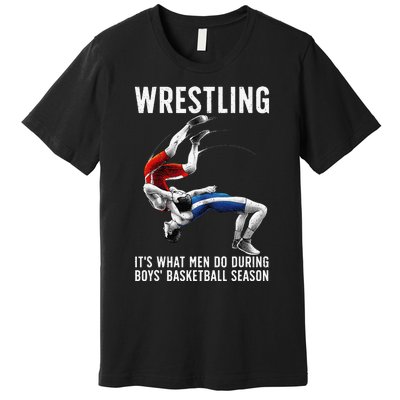 Funny Wrestling Art For Wrestling Athlete Premium T-Shirt