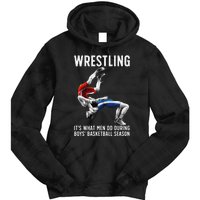 Funny Wrestling Art For Wrestling Athlete Tie Dye Hoodie