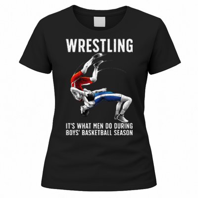 Funny Wrestling Art For Wrestling Athlete Women's T-Shirt