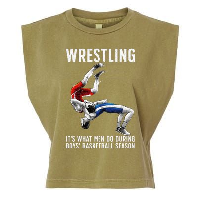 Funny Wrestling Art For Wrestling Athlete Garment-Dyed Women's Muscle Tee