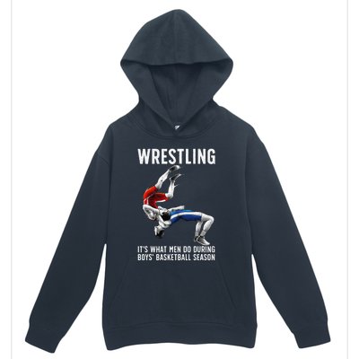 Funny Wrestling Art For Wrestling Athlete Urban Pullover Hoodie