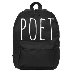 Funny Writers Authors Poetry 16 in Basic Backpack