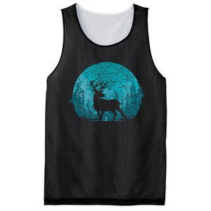 Forest Wildlife Animal Lover Deer Outdoors Trees Nature Mesh Reversible Basketball Jersey Tank