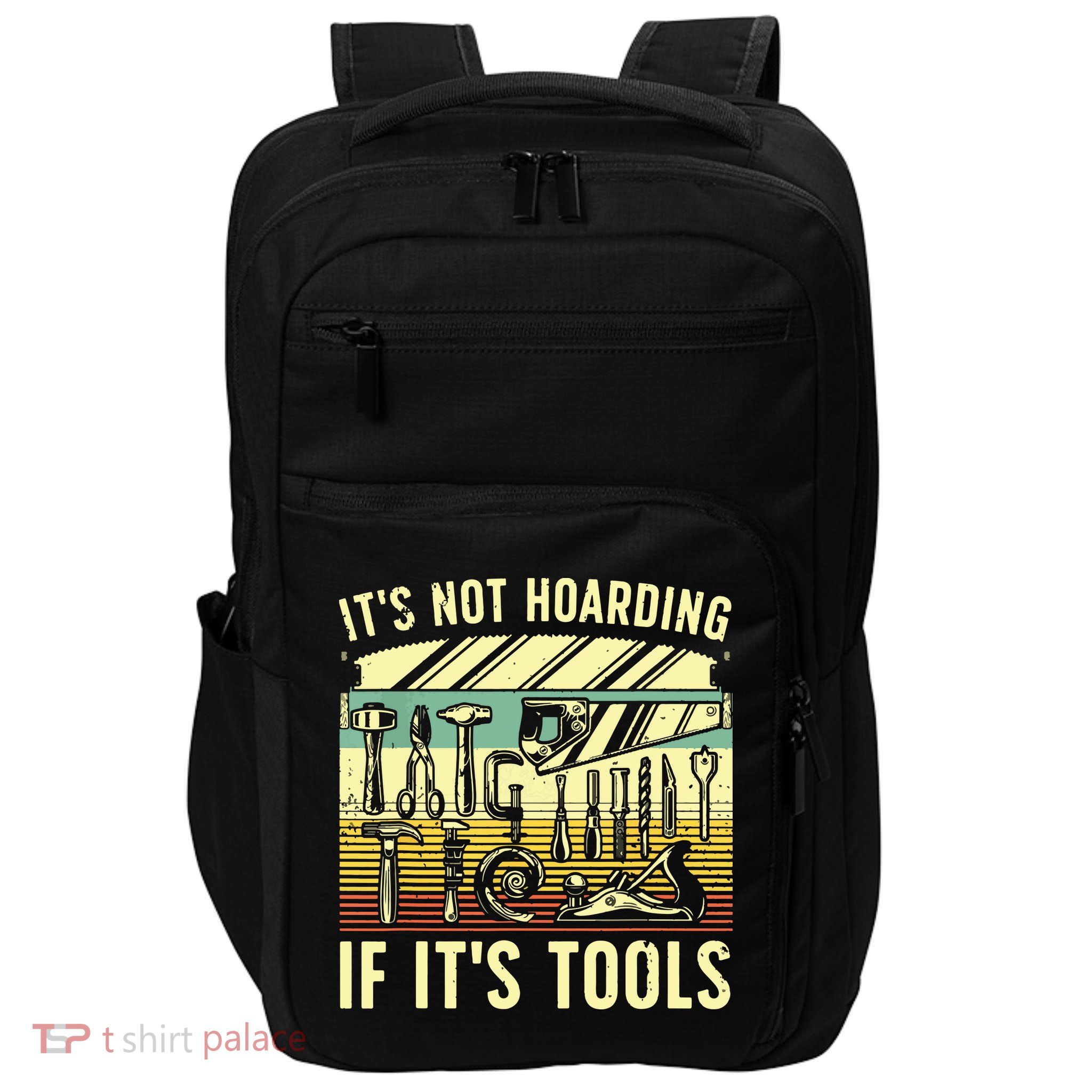 Funny Woodworker Art For Men Carpenter Wood Working Tools Impact Tech Backpack