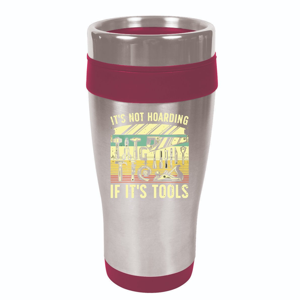 Funny Woodworker Art For Men Carpenter Wood Working Tools 16oz Travel Tumbler